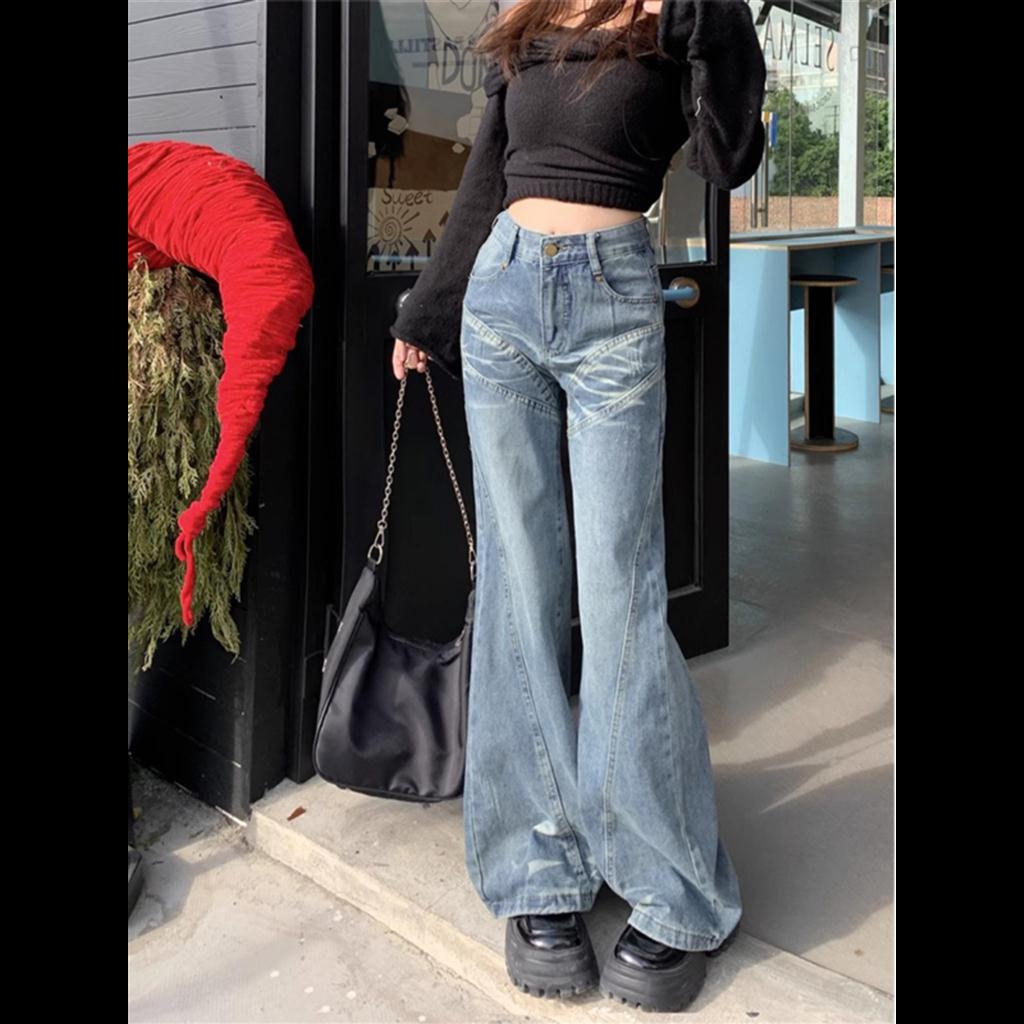Calça Jeans Infantil YaYabroe - Cintura Elástica, Lavagem Envelhecida