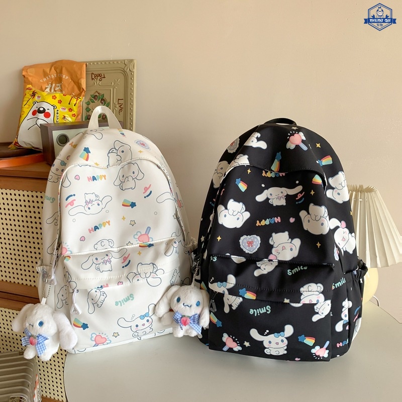 Sanrio Mochila Para Estudantes De Grafite Impresso À Prova D'água D'água Grande Capacidade