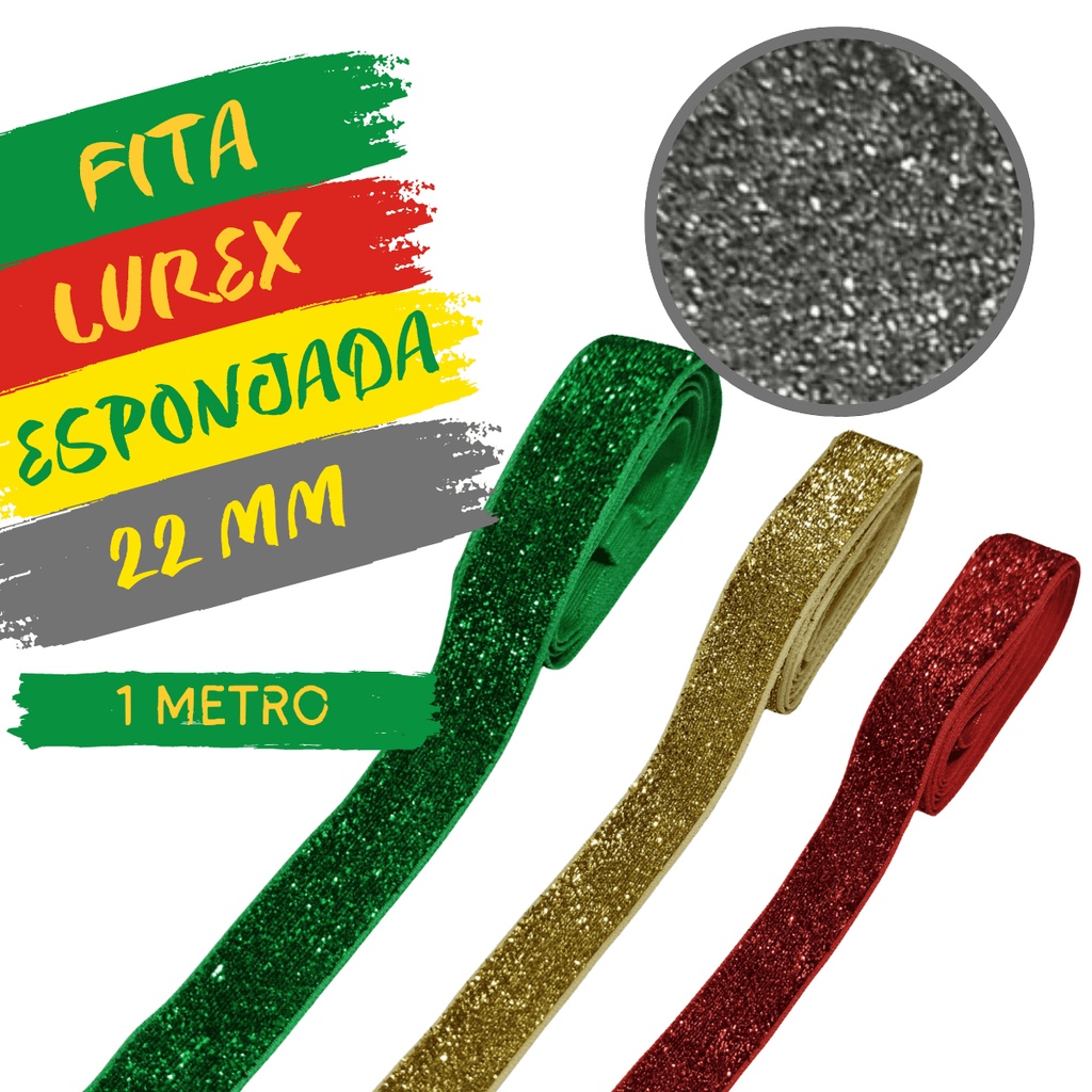 Conjunto Recorte Fita Lurex