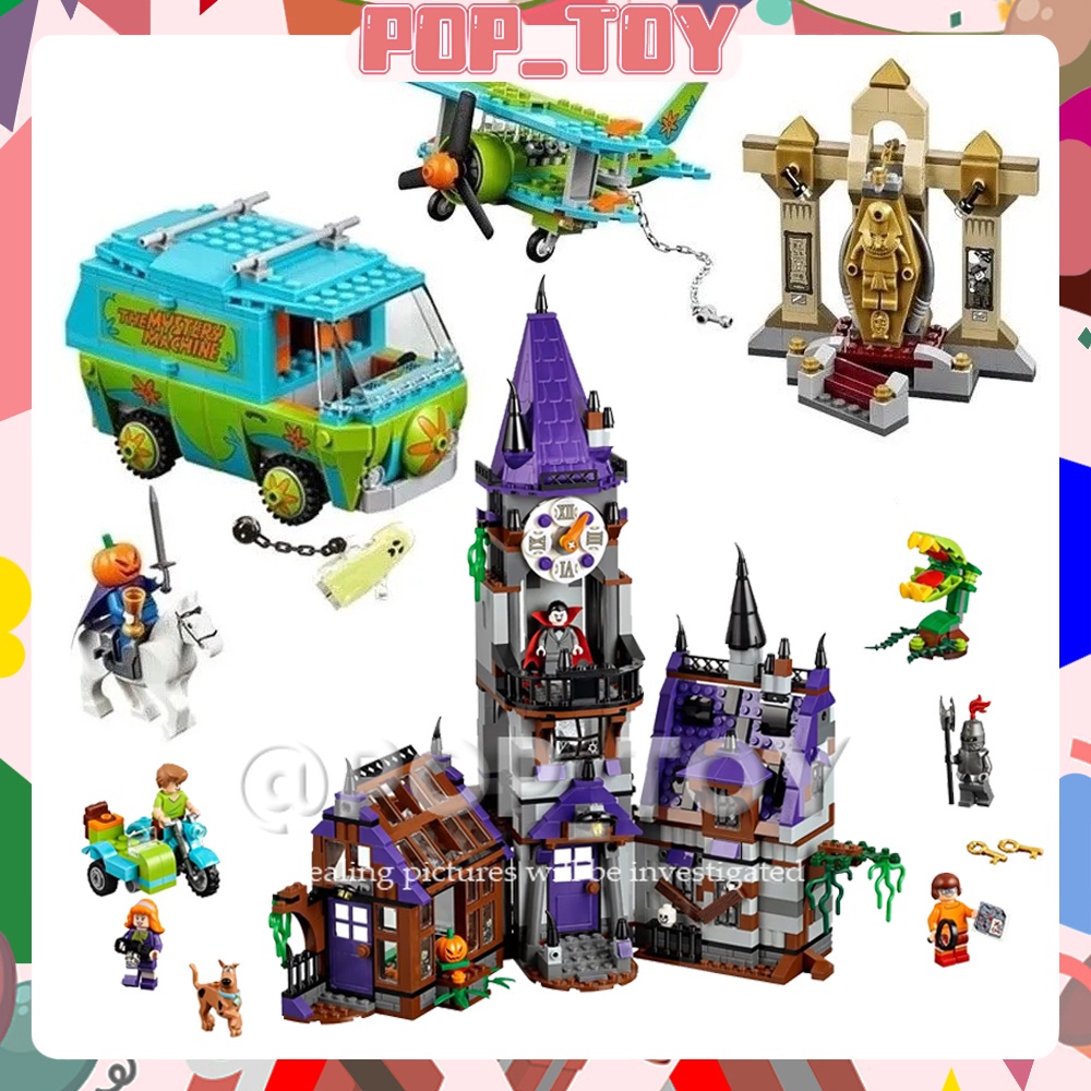 【 Scooby-Doo Series 】 MOC Mystery Mansion The Machine Building Blocks Modelo Criativo De Cena De Bricolage Kids Toys Gift