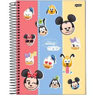 Caderno Emoji Disney Mickey Mouse 80 Folhas Universitário