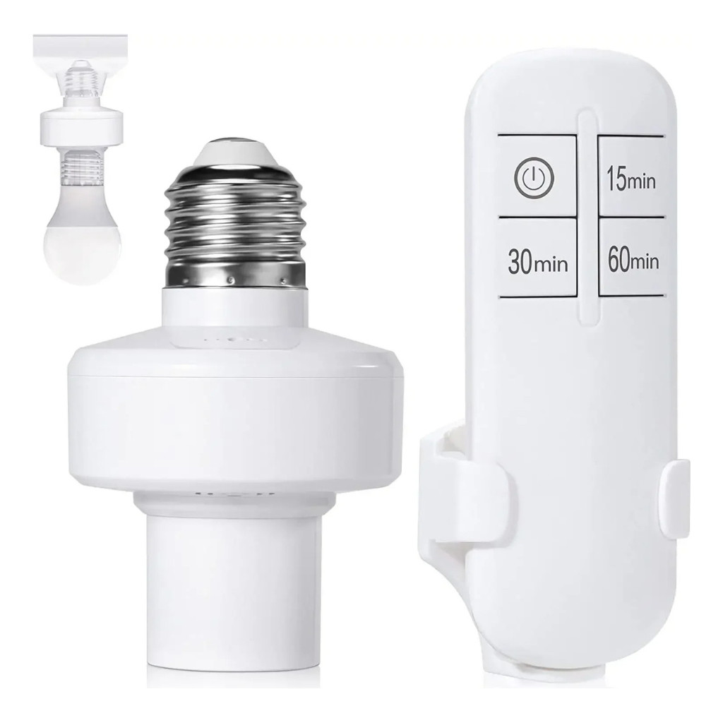Soquete Bocal Acender Lâmpada Com Controle Remoto E27 Bivolt | Shopee ...