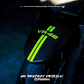 Sp Autocolante Autocolante para carro MOTOGP ROSSI PROJETO Scooter Autocolante ROSSI Motocicleta VR46 Autocolante Refletivo Guarda-lamas