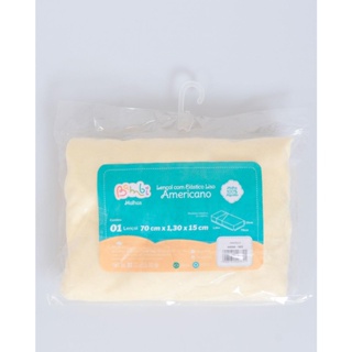 Lençol Bebê Avulso Elástico Bambi Amarelo Claro