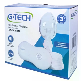 Nebulizador Compressor G-Tech Compact DC2 Branco 100V/240V