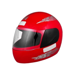 Capacete Vermelho Tamanho 60 Pro Tork Viseira Cristal Casco ABS E Cinta Jugular Fecho Revestido EPS