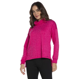 Blusa Feminina Gola Alta Polo Wear Rosa Escuro