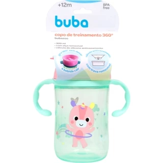 Copo De Treinamento 360° Antivazamento Bubazoo Unicórnio 17009 Buba