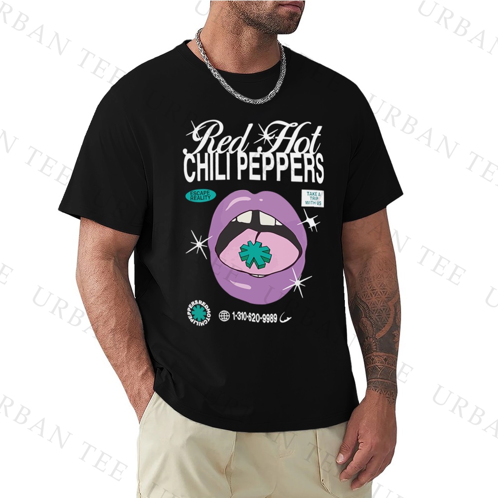Camiseta Basica Algodao Red Hot Chili Peppers Tippa My Tongue Rock N Roll Unissex
