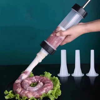 Máquina De Seringa De Salsicha , Plástica , Recheio Manual Enchedor De Carne