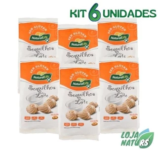 KIT 6 Unidades de Sequilhos Sem Glúten 180g - Natural Life