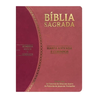 Bíblia Sagrada Slim | RC | Letra Grande | Harpa Avivada e Corinhos | Rosa e Pink