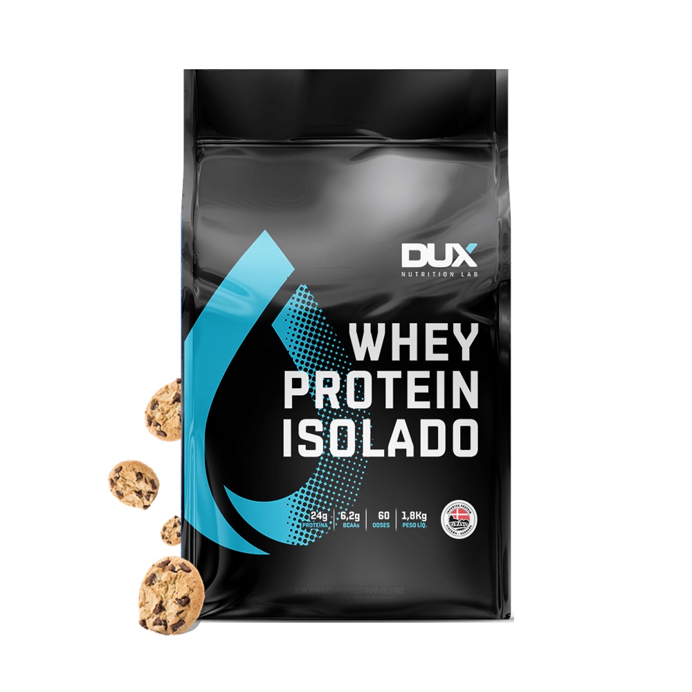 Whey Protein Isolado (1,8kg) Cookies Dux Nutrition