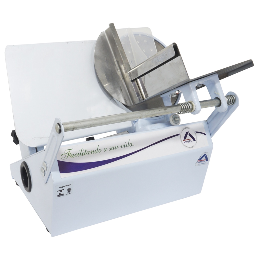 Cortador Fatiador Frios Elétrico Lâmina Inox 170mm Ajuste Es