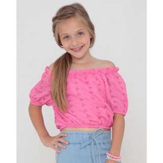 Blusa Infantil Ciganinha Laise Rosa