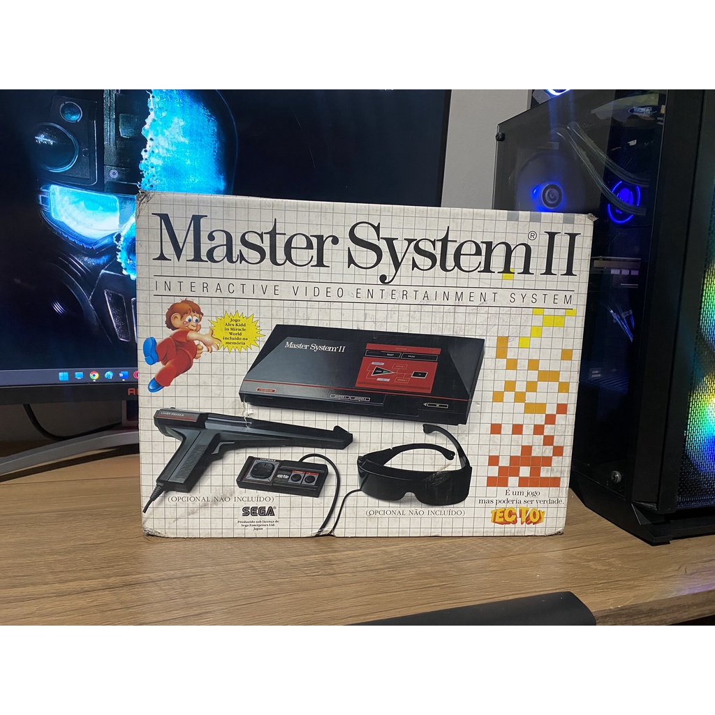 Master System 2 na caixa ( controle o B não ta pegando ) | Shopee Brasil