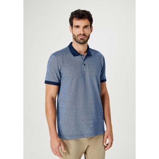 Camisa Polo Masculina Manga Curta Texturizada Hering