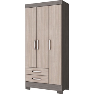 Guarda Roupa Briz 3 Portas 2 Gavetas BE16 Henn