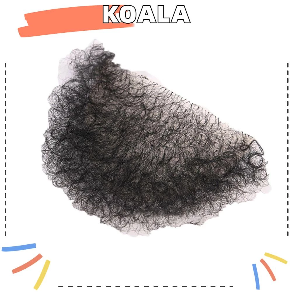 KOALL Falso Cabelo Púbico Feminino Artesanal Temperatura Fibra Adesivos Privados Natural Invisível 1 KOALA Full-Elastic Pufe Pelúcia Térmico Antiestresse