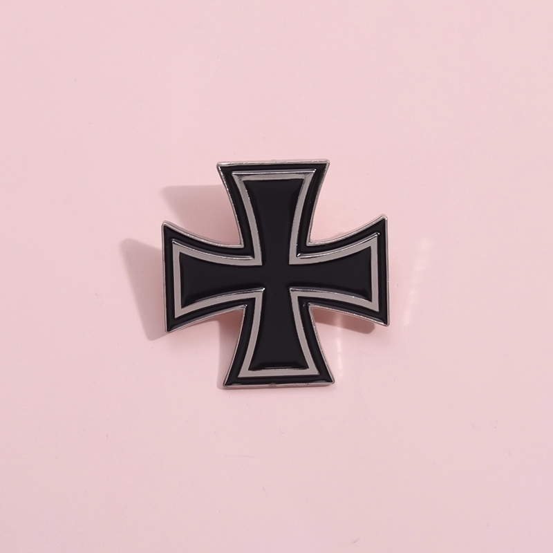 Alemanha Broche De Botão De Cruz Preto Alfinetes Medalha Emblema Símbolo De Cool Brooch Metal Badge Accessories Gift