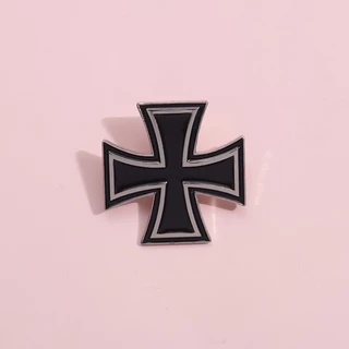 Alemanha Broche De Botão De Cruz Preto Alfinetes Medalha Emblema Símbolo De Cool Brooch Metal Badge Accessories Gift