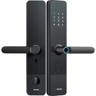 Fechadura Eletrônica Digital Amvox AFC1000 Desbloqueio Codigo Aplicativo Aproximação Biometria Touch