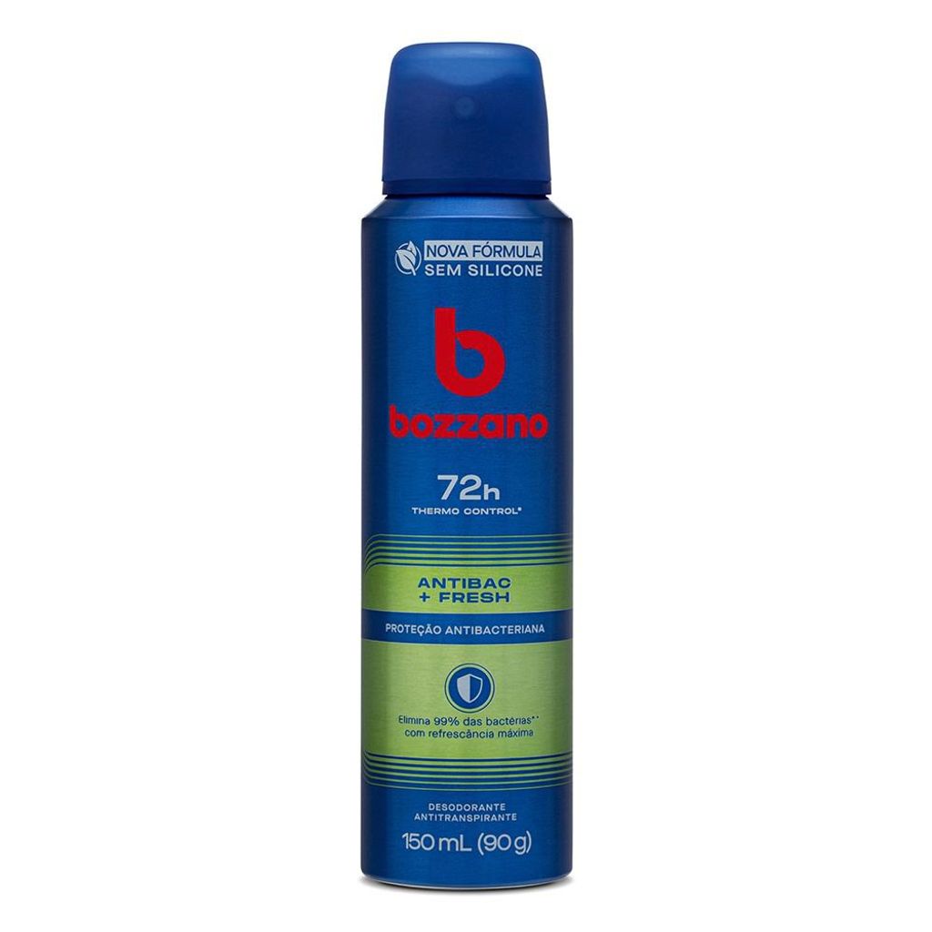 Desodorante Bozzano Antibac e Fresh Aerossol Antitranspirante Masculino 150ml
