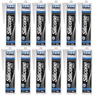 KIT 12 SILICONES ACÉTICOS PRETO 280G - TEKBOND