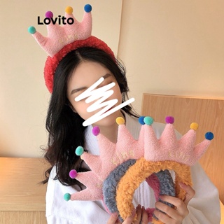 Lovito Tiara De Rosto Para Lavagem De Dopamina Com Coroa Fofa De Desenho Animado Para Mulheres LFA10423