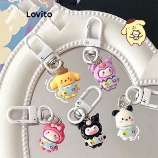 Lovito Chaveiro Sanrio Fofo De Desenho Animado Feminino Coração Bestie Bolsa De Casal Acessórios Para Mulheres LFA11599