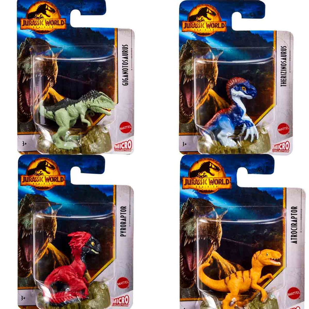 Jurassic World Coleção 4 Mini Bonecos Dinossauros Dominion - Mattel ...