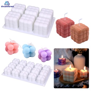 Molde para velas DIY, molde para velas de soja en forma de cubo