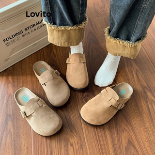 Lovito Sapatos Antiderrapantes Casuais Lisos E Meio Embalados Para Mulheres LCS04149