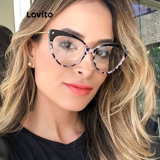 Lovito Óculos De Sol Casual Simples Anti Azul Claro Olho De Gato Para Mulheres LCS05126