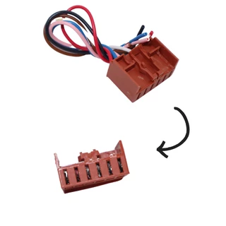 Plug Chicote Conector Botão Vidro Elétrico Uno Palio 6 Vias