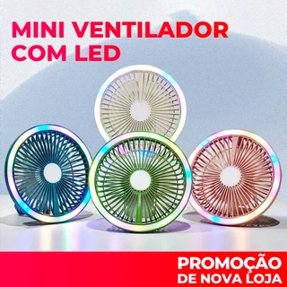 Mini Ventilador Portátil Recarregável Usb 3 Velocidades Mega Silencioso