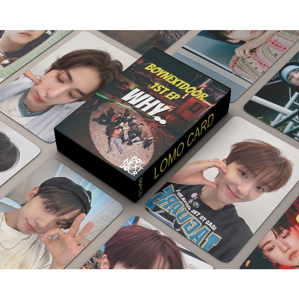 KPOP 55pcs/BOX BOY NEXT DOOR Photocards WHO LOMO Card Álbum De
