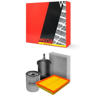 Kit Troca de Filtros Fiat Palio Strada 1.0 1.4 8V Flex 2011 a 2020 Wega