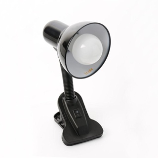 Luminária Bronzearte Versaty garra de aço E27 40W preta