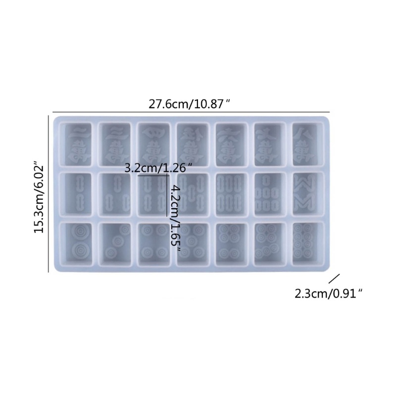 Silicone Mahjong, fundição resina epóxi Mahjong chinês, 2 peças moldes  silicone para conjunto jogos Mahjong para projetos artesanato DIY, enfeites