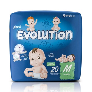 FRALDA DRY EVOLUTION MEGA G 44UN - Fralda Infantil Dry Evolution