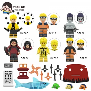 Minifiguras Anime NARUTO Bloco de construção NARUTO Coleção de Bonecas Modelo Brinquedo de Aniversário