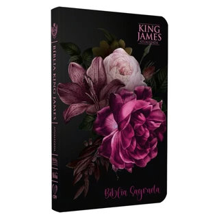 Bíblia KJA | Capa Dura |Edição Luxo| Slim Arranjo Floral