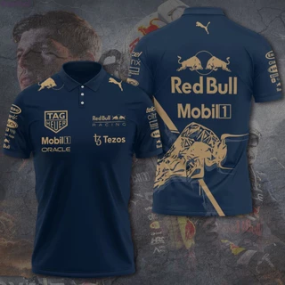 Campeonatos Do Mundo Red Bull 2022 F1 Summer Short Sleeve Off Road Pólo De Verão Nova Moda De Rua