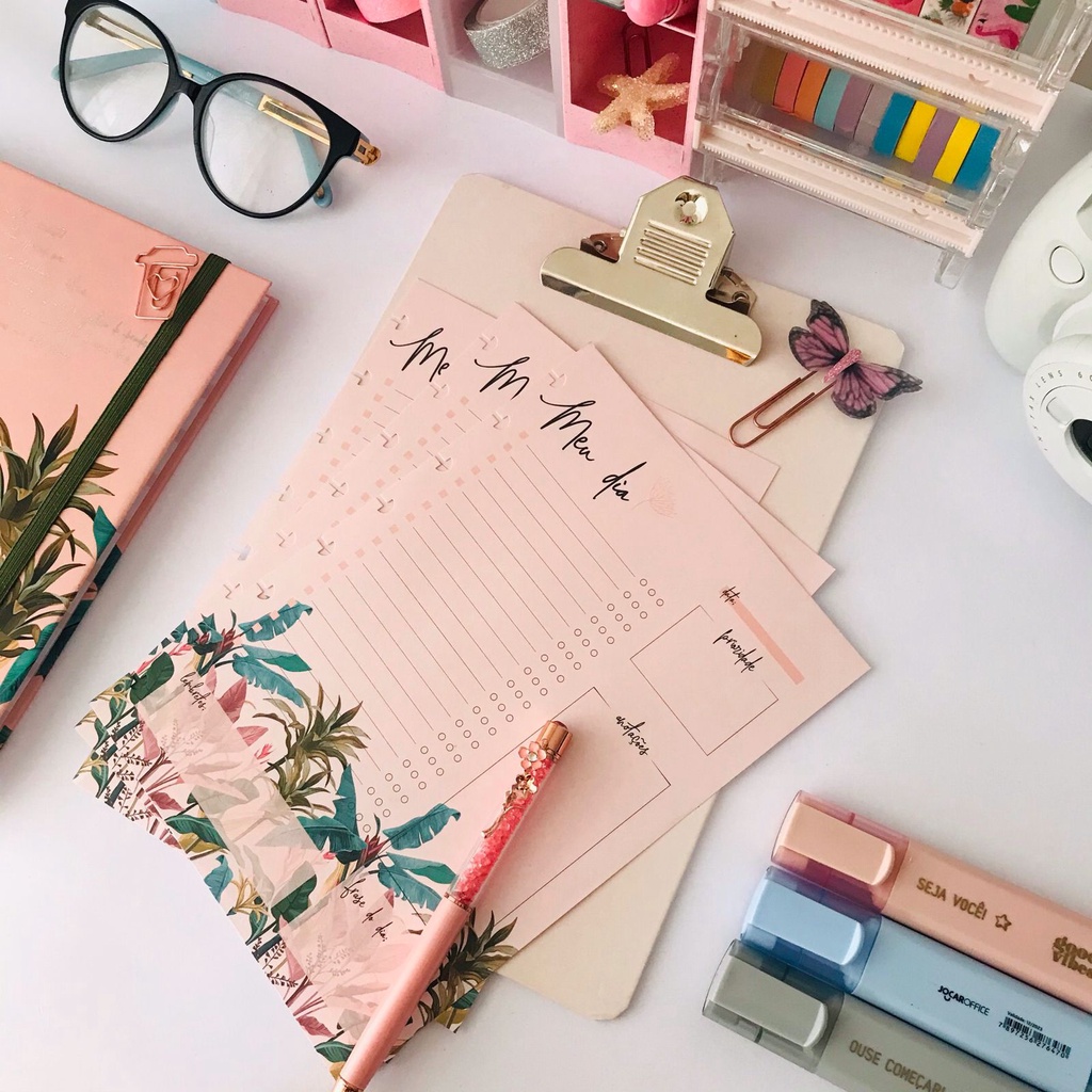 Refil p/ Caderno de Disco Folhagem - A5 (40 Folhas - FURO LATERAL)