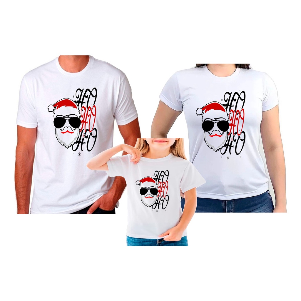 Camiseta ho ho ho feliz natal