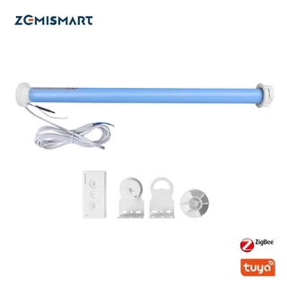Zemismart Tuya zigbee Motorizado Sombra Elétrica Cega Para Tubo De 37mm Alexa Google Home Voz Motor Tubular Automático Trabalho Com Hub , Homekit ZMHK01 E Matter M1