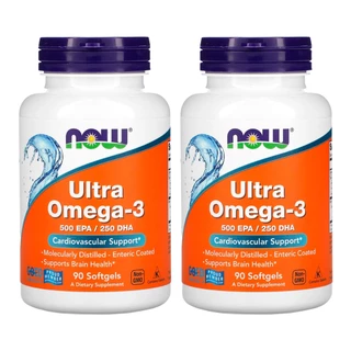 Ultra Ômega 3 Now Foods 90 Softgels 2 unidades Produto Importado