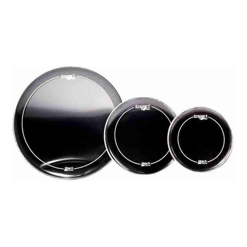 Jogo Pele Bateria 10 12 16 Hidráulica Spanking Black Twins