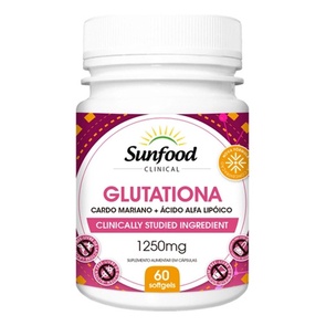 Glutationa Cardo Mariano/alfa Lipóico 1250mg 60soft Sunfood